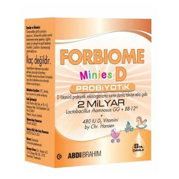 Forbiome Minies Vitamin.D 8 ML Damla Probiyotik