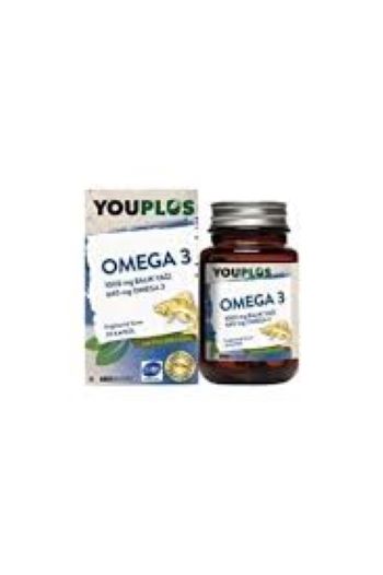 Youplus Omega-3 1000 mg Balık Yağı 640 mg Omega 3 Trigliserid form 30 Kapsül